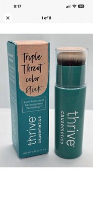 Thrive Causemetics Triple Threat Color Stick Joy Gold Shimmer NIB