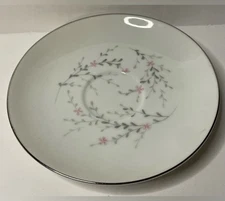 Sone China Japan White with Floral Print Saucer Delicate 1960s