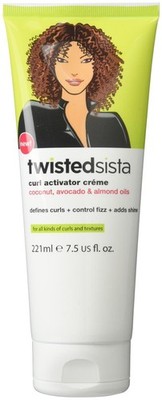 Twisted Sista Curl Activator With Coconut, Avocado & Almond Oils, Creme, 7.5 ...