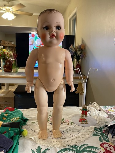 1959 American Character Tommy TOODLES DOLL 22" Walker Elf 🎄GOOGLY 👀 #A - Bild 5 von 24