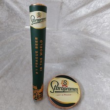 Staropramen Beer Pump Handle And Pump Badge Home Bar Man Cave