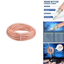 Eightwood RG400 RF Coax Cable 50ft M17/128 Double Shield