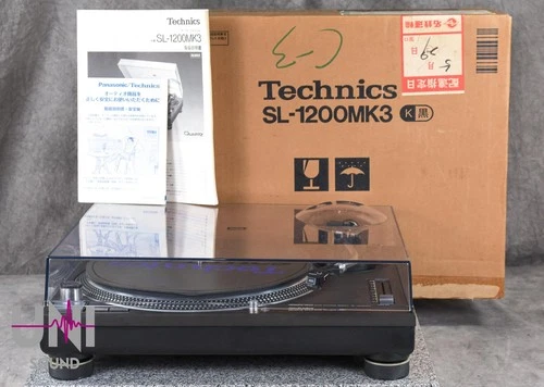 Technics SL-1200MK3 Black Direct Drive DJ Turntable in Very Good Condition