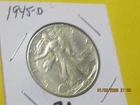 1945 d 50C Walking Liberty Half Dollar