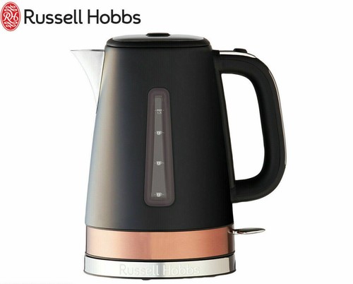 Russell Hobbs Brooklyn 4 Slice Toaster Kettle Set - Black/Copper - Picture 5 of 6