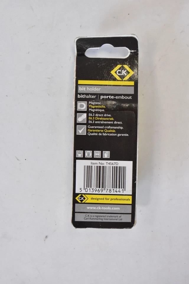 C.K. Tools Magnetic Hex Driver Bit Screw Holder Screw Grip 70mm T4567D - Image 4 of 4