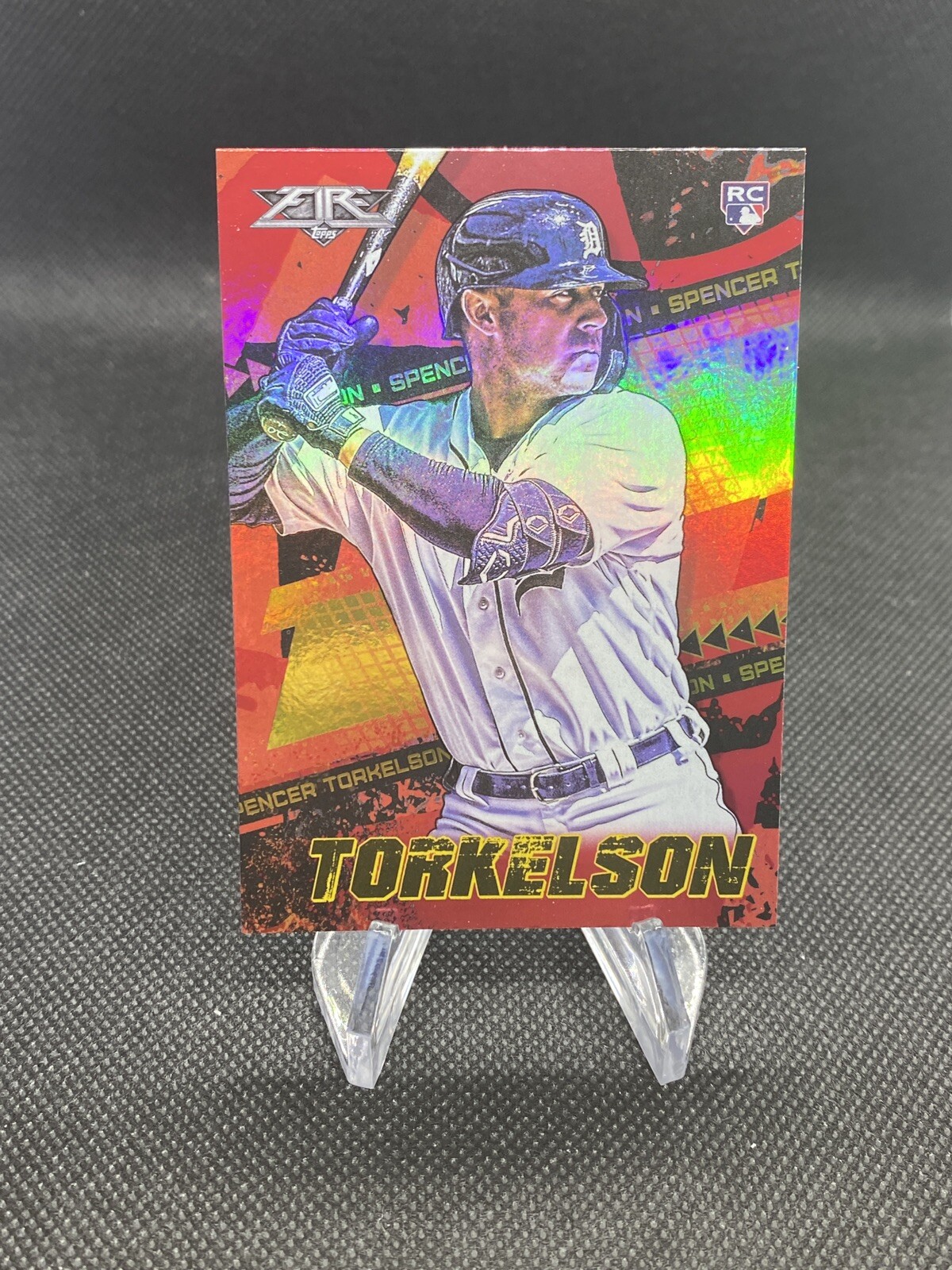 Spencer Torkelson RC - 2022 Topps Fire #111 Red Flame Parallel Tigers SP Rookie