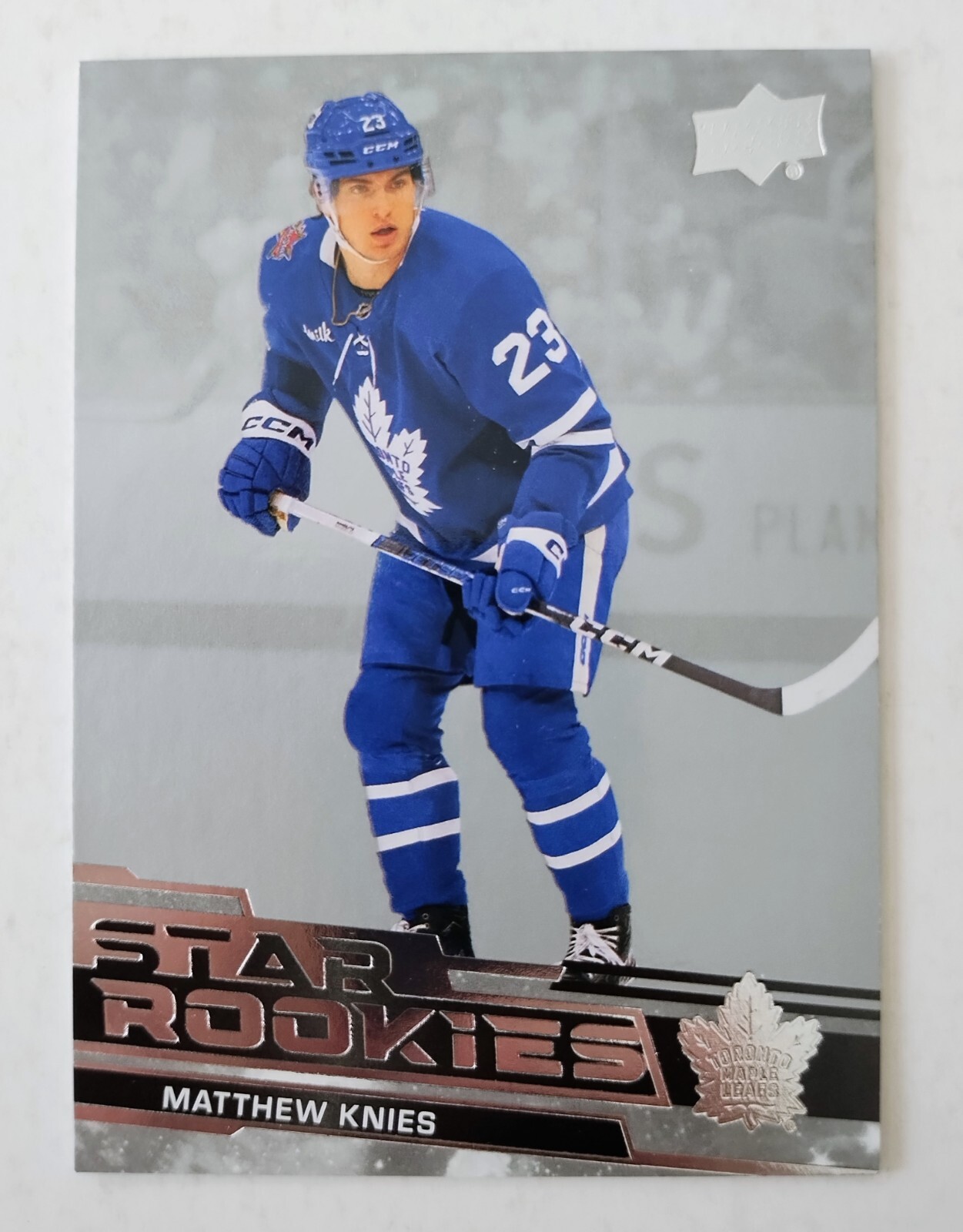 Matthew Knies Star Rookies RC 2023-24 Upper Deck Toronto Maple Leafs
