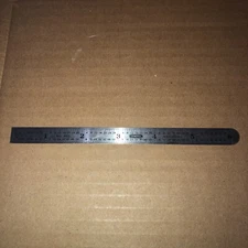 General No 300 USA Machinist 6" Rule Stainless Steel Ruler Decimal Equivalents