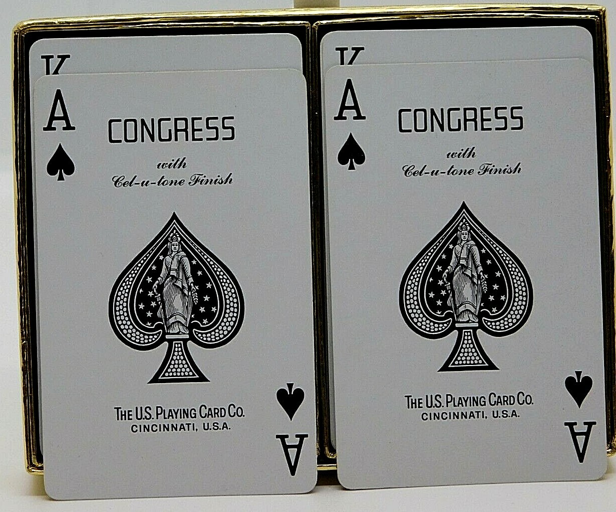 Playing Cards Schlumberger Double Deck Congress CelUTone Finish US Playing Cards