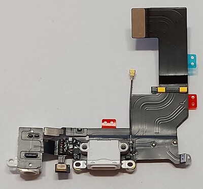 Weiße USB Ladebuchse mit Kopfhörerbuchse und Mikrofon für Apple iPhone 5S - Neu