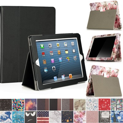 For Apple iPad 2nd / 3rd / 4th Generation 9.7 Inch Folio Case Cover Stand