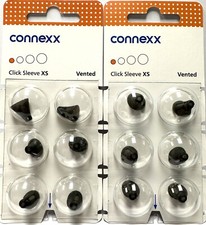 2 Packs of Connexx XS Vented Click Sleeves. 12 Total. Fits Signia, Silk, Rexton.