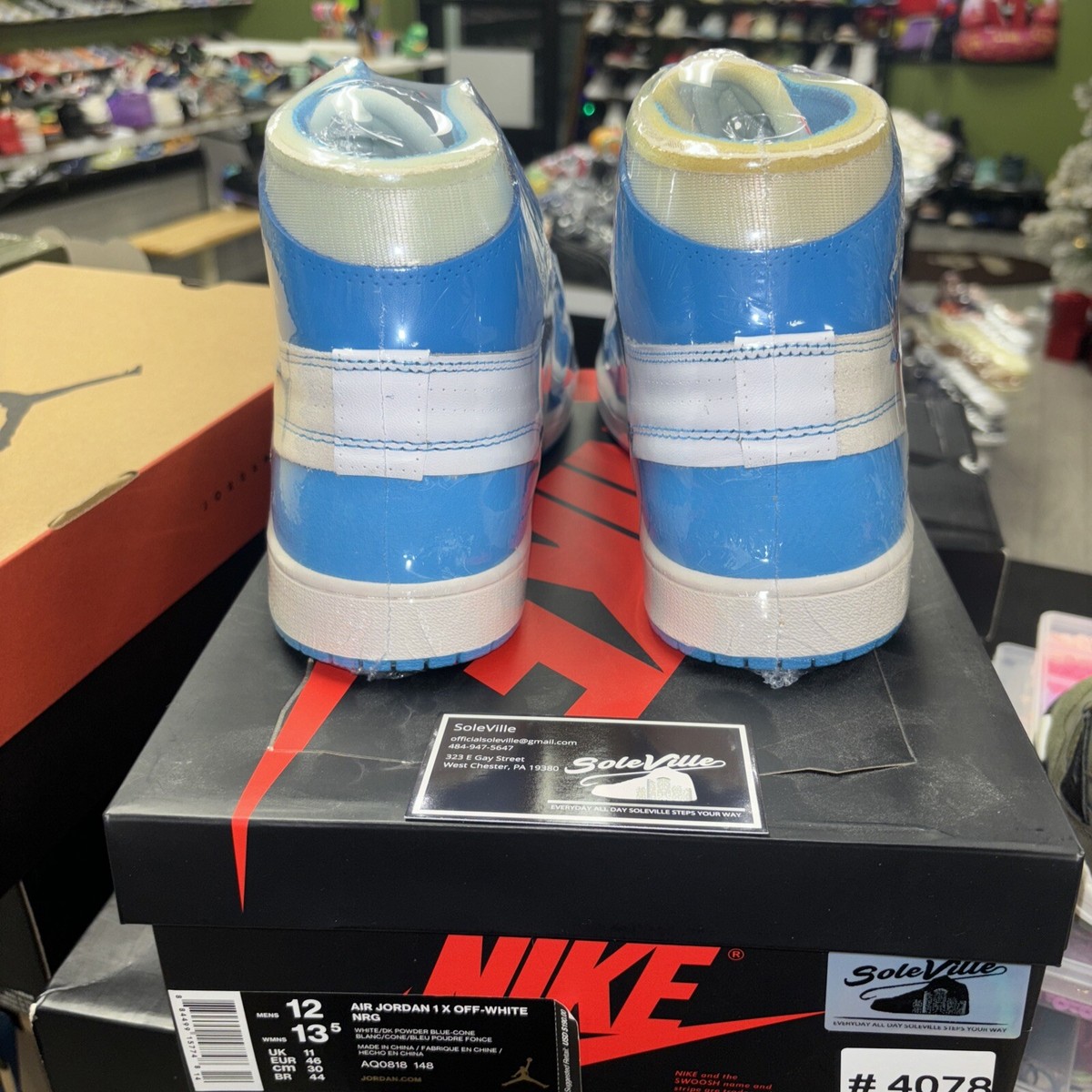 Size 12 - Jordan 1 Retro OG x Off-White High UNC 884499157748| eBay