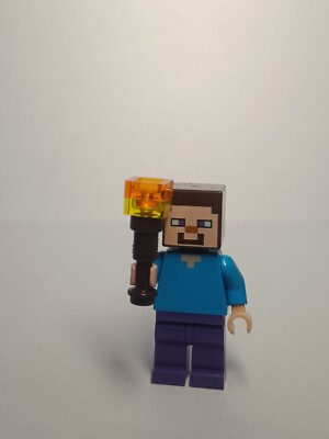 LEGO Minecraft Steve Minifigure min009 From Set 21136 21128 21155