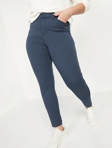 Old Navy Women’s Plus Size 28 ~ Blue High Waisted Pixie Skinny Ankle Pants NWT