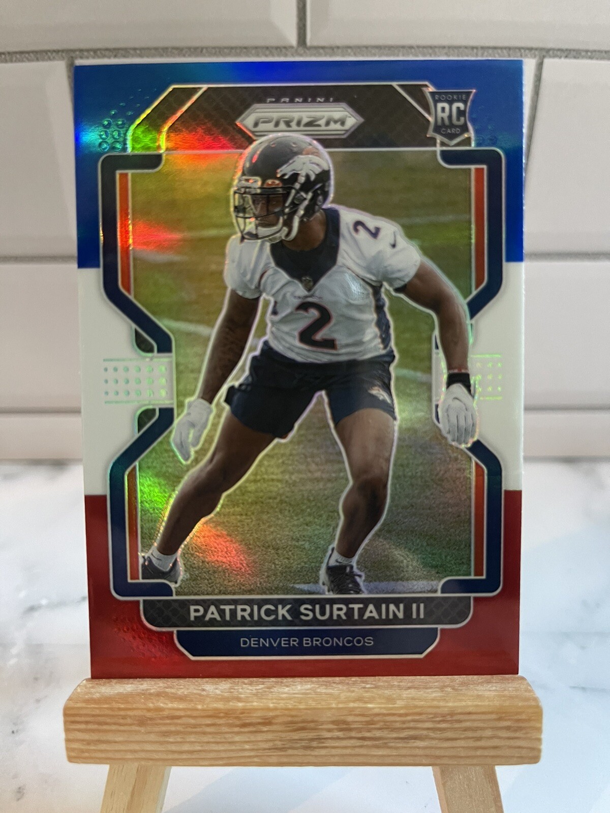2021 Panini Prizm PATRICK SURTAIN II #374 Red White and Blue Prizm RC Rookie