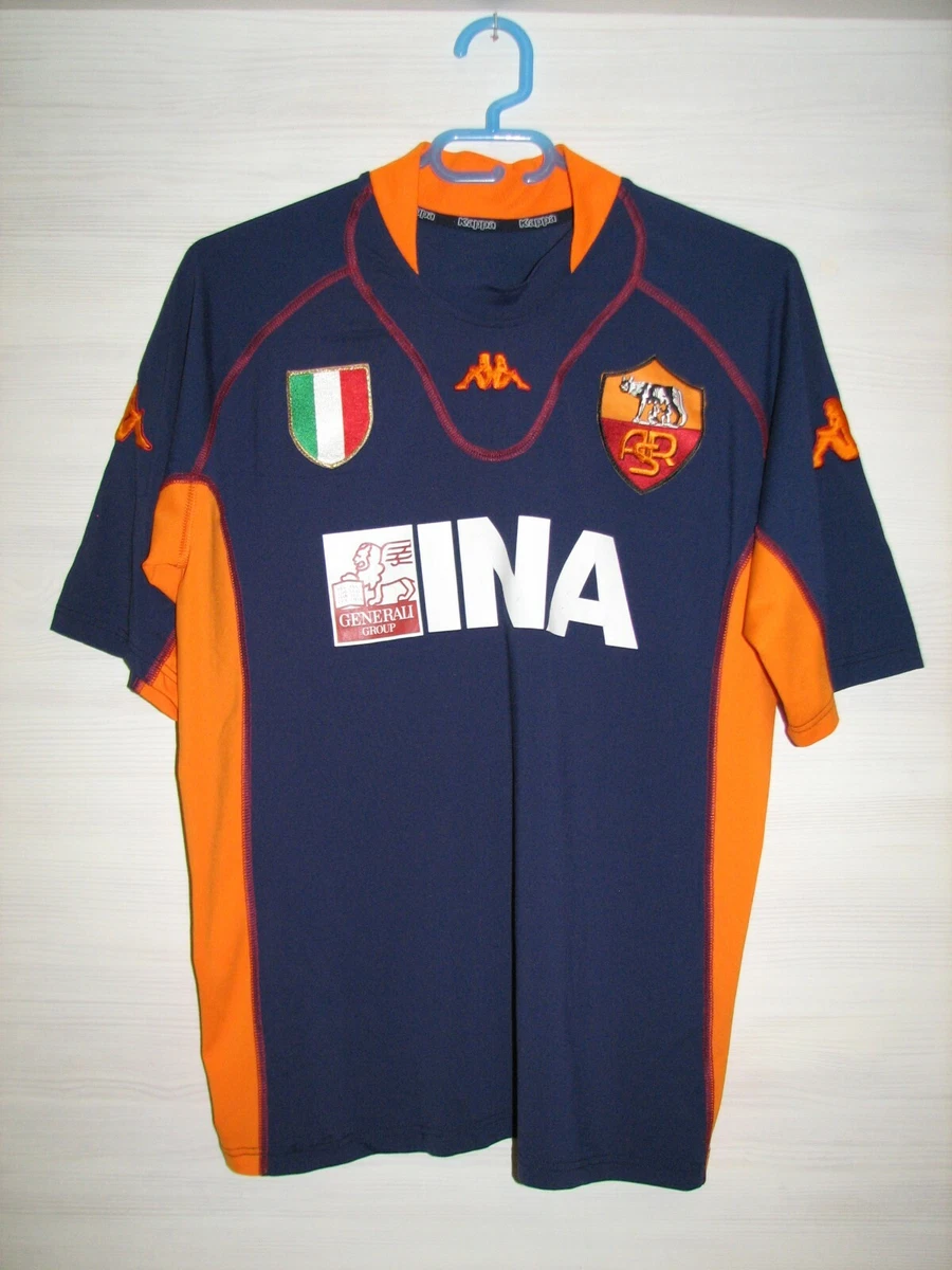 ROMA 2001-02 THIRD SHIRT KAPPA SOCCER SIZE L | eBay