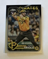 Jared Triolo 2024 Topps Chrome Rookie Card #79 Pirates RC