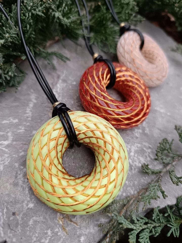 Copper Spiral Torus Resonance 5 cm Coil Red Torsion Fields Generator Pendant - Image 4 of 4