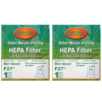 2 Dirt Devil F27 HEPA Filter 1LY2108000 