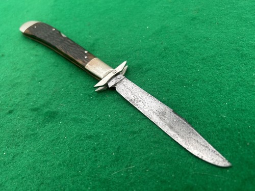 1923-1937 KABAR SWING GUARD UNION CUT CO BIG LOCKBACK BONE KNIFE - Picture 6 of 11