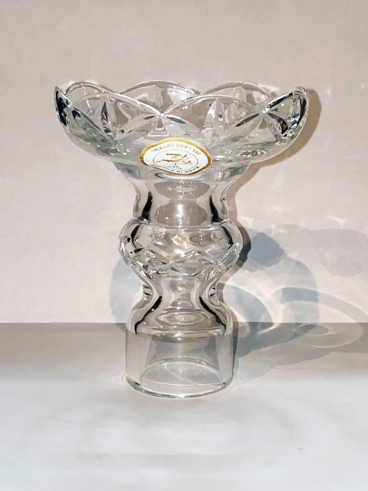 NEW 24 Lead Crystal Chandelier candle cup, column, bobeche made in