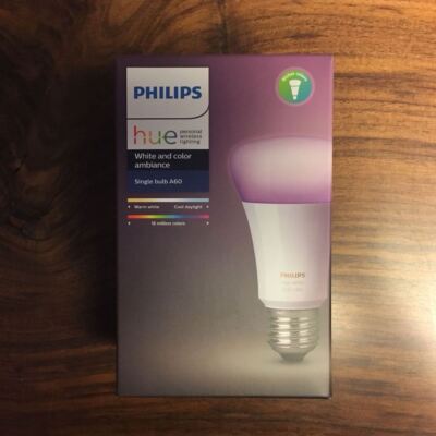 PHILIPS Hue 3.0 White and color ambiance Single Blub E26 Smart LED (220V~240V)