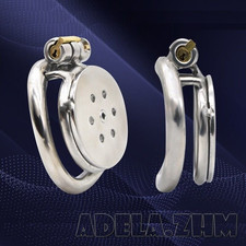 New Male Chastity Cage Stainless Steel Chastity Device Men Metal Mini Lock Belt