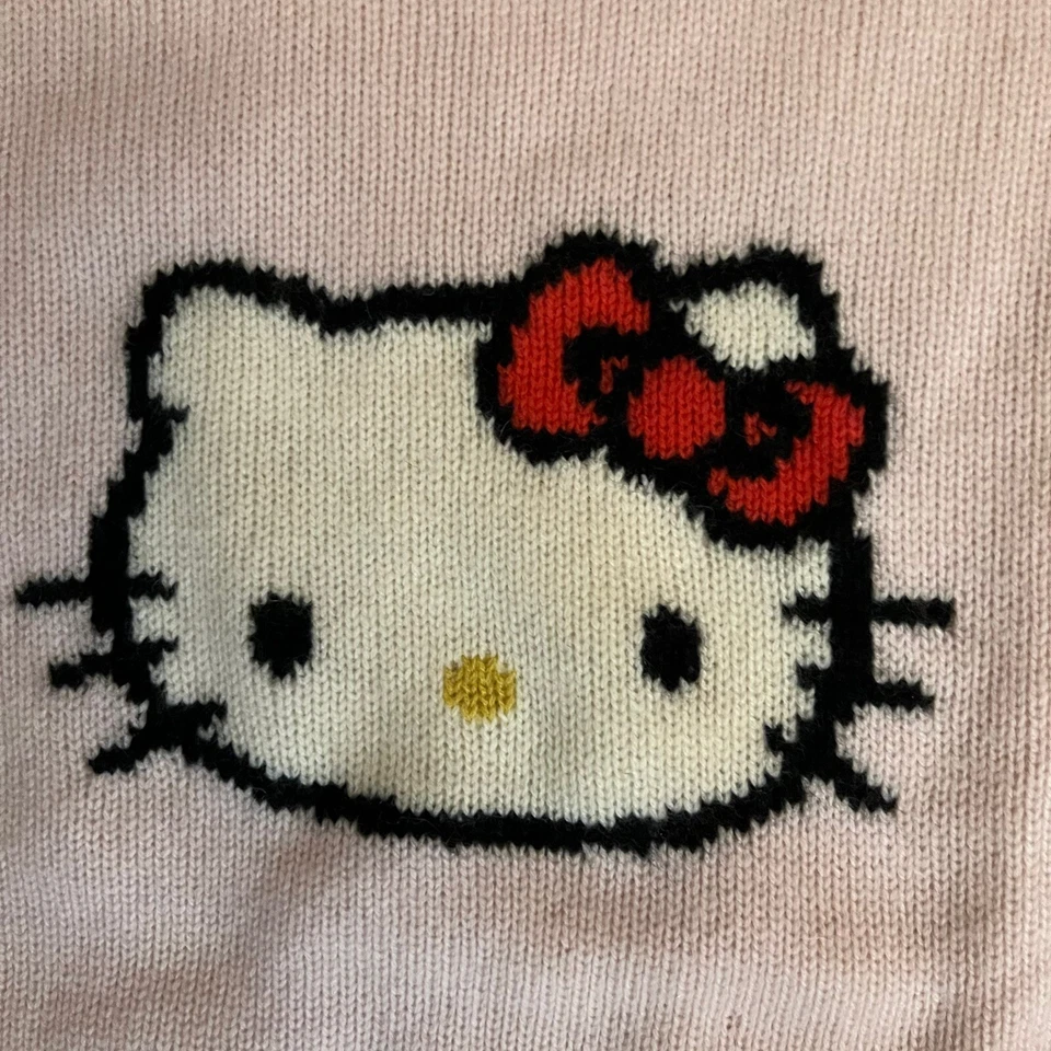 Suéter Victoria Baby Couture Hello Kitty Niñas Cachemira Talla 8 Negro Tejido Legging Foto 4 de 4