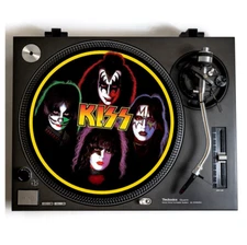 DJ KISS Turntable Slipmat - Fits all 12" Record Players - DJ Record Mat Platter