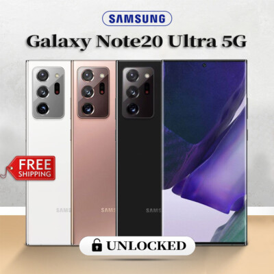 Unlocked Samsung Galaxy Note20 Ultra 5G N986U 128GB GSM AT&T T-Mobile Smartphone