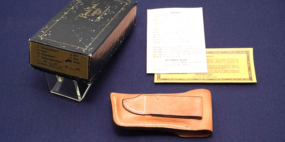 BENCH MARK AD184 SS-III LockBack Wood Swedish high carbon 78mm Blackie Collins - Image 3 of 4