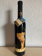 Wein Matto Barfuss, Einzelflasche 2002, Gepard, Rarit&auml;t f&uuml;r Sammler, animal, top