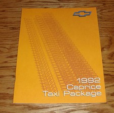 Original 1992 Chevrolet Caprice Taxi Package Sales Brochure 92 Chevy