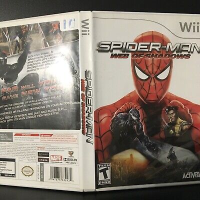 Spider-Man Web of Shadows Nintendo Wii 2008 Complete