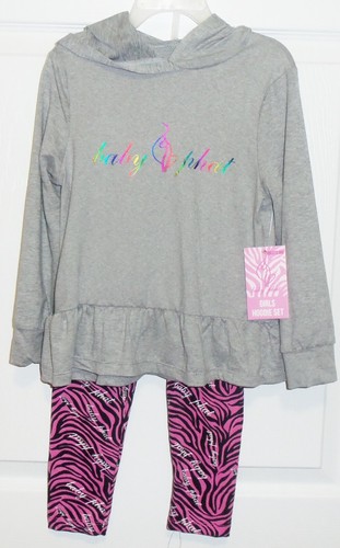 Conjunto de pijama cebra manga larga Baby Phat niñas talla 4 NUEVO - Imagen 1 de 3
