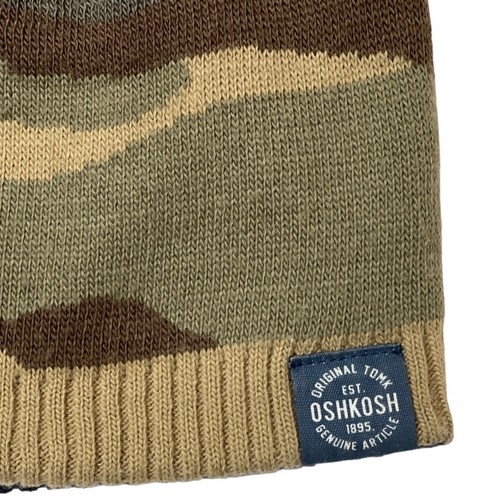OSH KOSH Reversible Thermal Camo Beanie Toboggan Hat Youth Boys One Size Multi - Picture 2 of 8