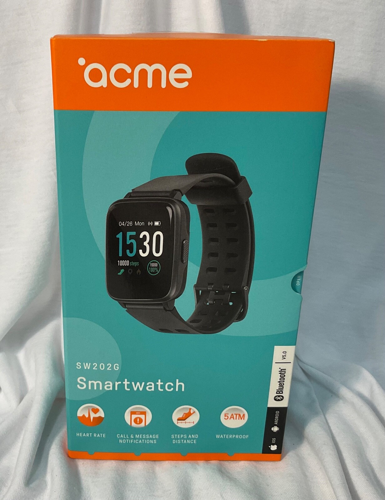 ACME Smartwatch SW202G Touchscreen, Heart Rate Monitor & More - SPACE GREY