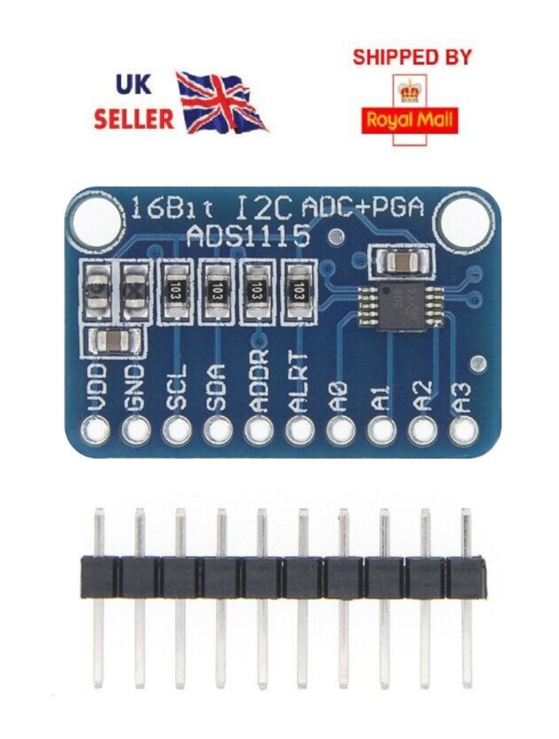 ADS1115 16-bit ADC I2C Module - 4 kanaals - ADS1115