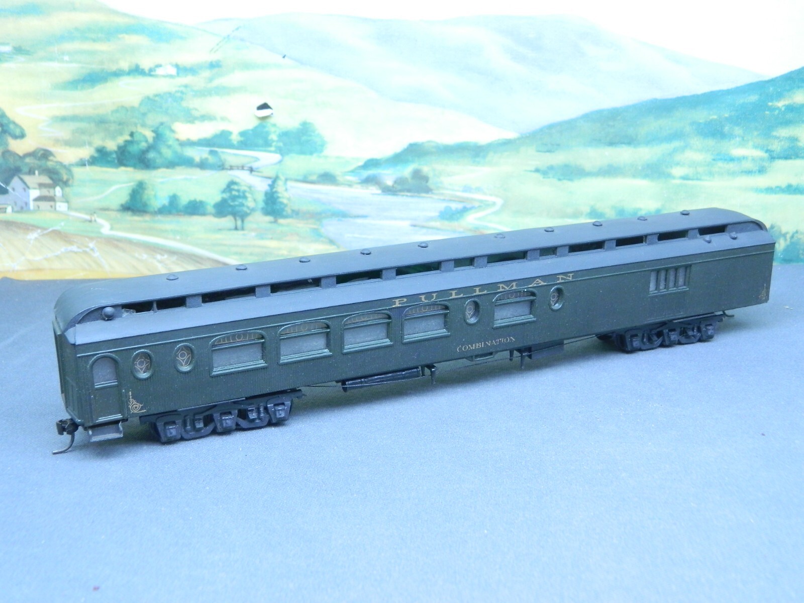 HO 1/87 BUILT Heavyweight Pullman ARCHED WINDOW COMBINE COMBINATION 