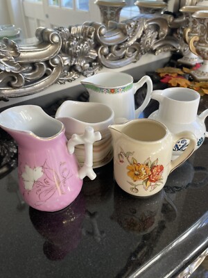 Konvolut 5 Vintage Milchkännchen inkl Meakin Royal Doulton 
