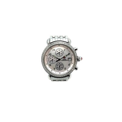 Michele CSX Diamond Bezel Mother Of Pearl Face Chronograph  display picture 2