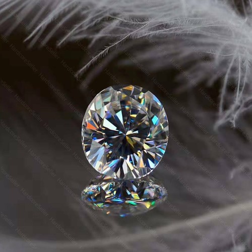 White D Color FL Oval Cut Moissanite Stone Loose Gemstone With Certificate - Picture 3 of 8