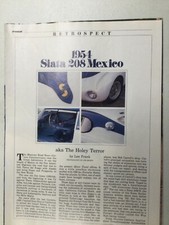 Sssart12 Article Retrospect 1954 Siata 208 Mexico Feb 1985 6 Page