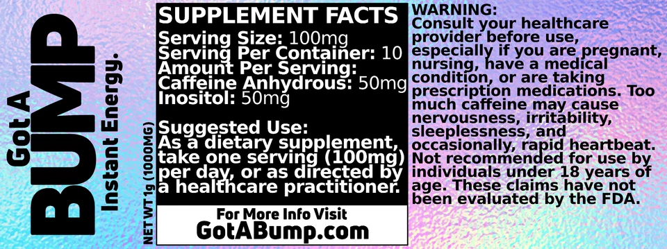 Got A BUMP (Starter Bundle) Energy Powder Supplement FAST PRIORITY SHIPPING - Image 2 of 3