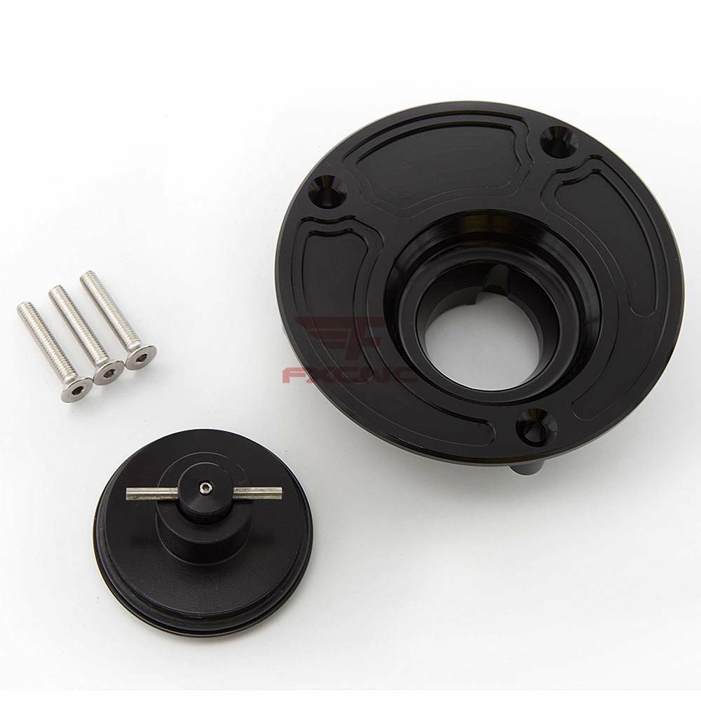 Keyless Gas Fuel Tank Cap Cover For Honda CBR600RR 900RR 1000RR 1100XX - Aluminum Anodized 1 thumbnail image