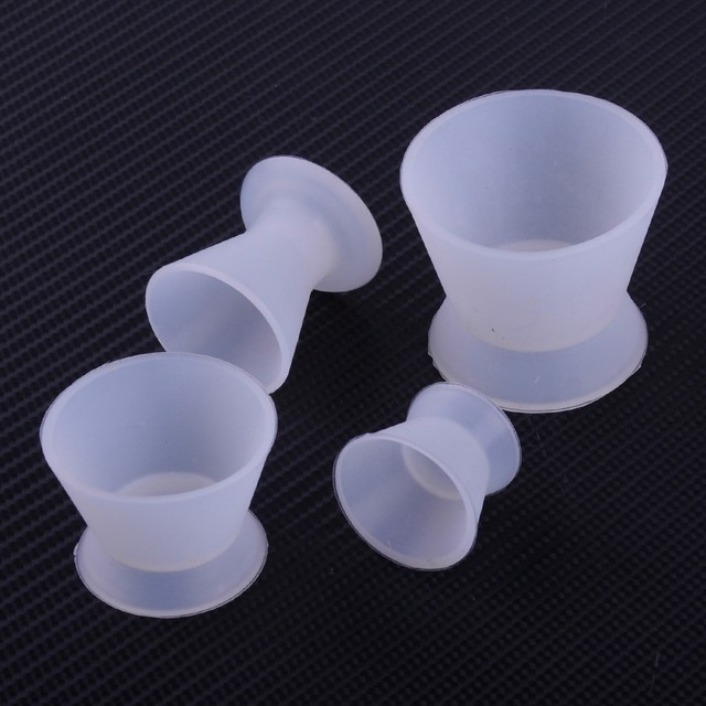 Dental Mixing Dappen Dish Silicone Acrylic Cup Bottom Flexible Non