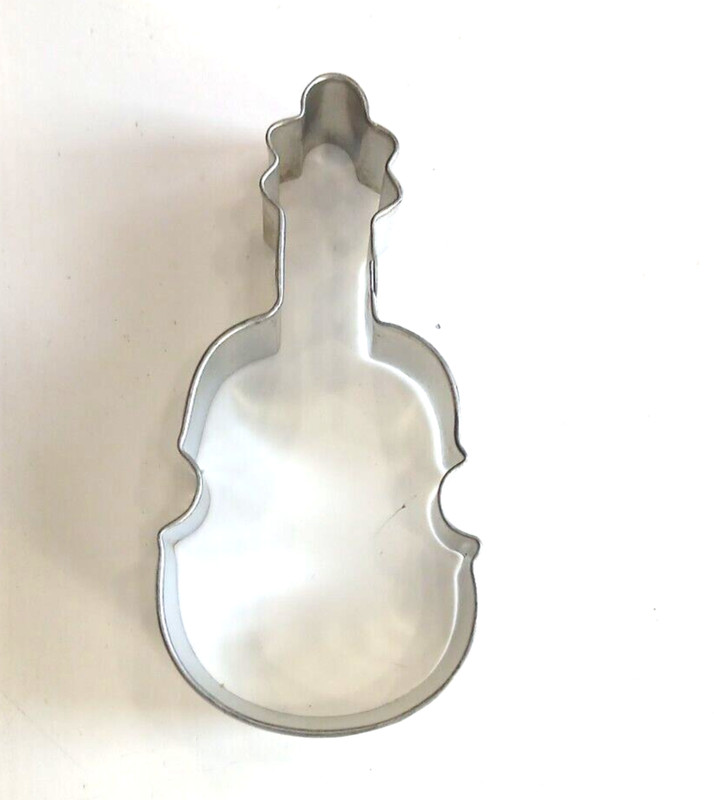 Musical Instrument Violin or Cello Metal 2" x 4" Cookie Cutter Orchestra Recital