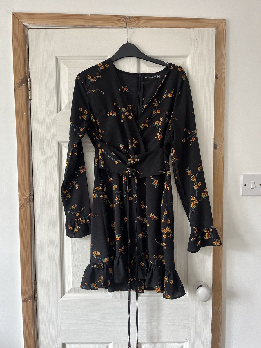 Long Sleeve Plt Dresses Uk Women's PRETTYLITTLETHING PLT Black